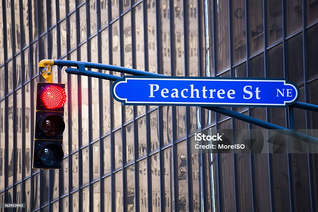 Peachtree Street 애틀랜타 - 로열티 프리 피치트리 스트리트 스톡 사진