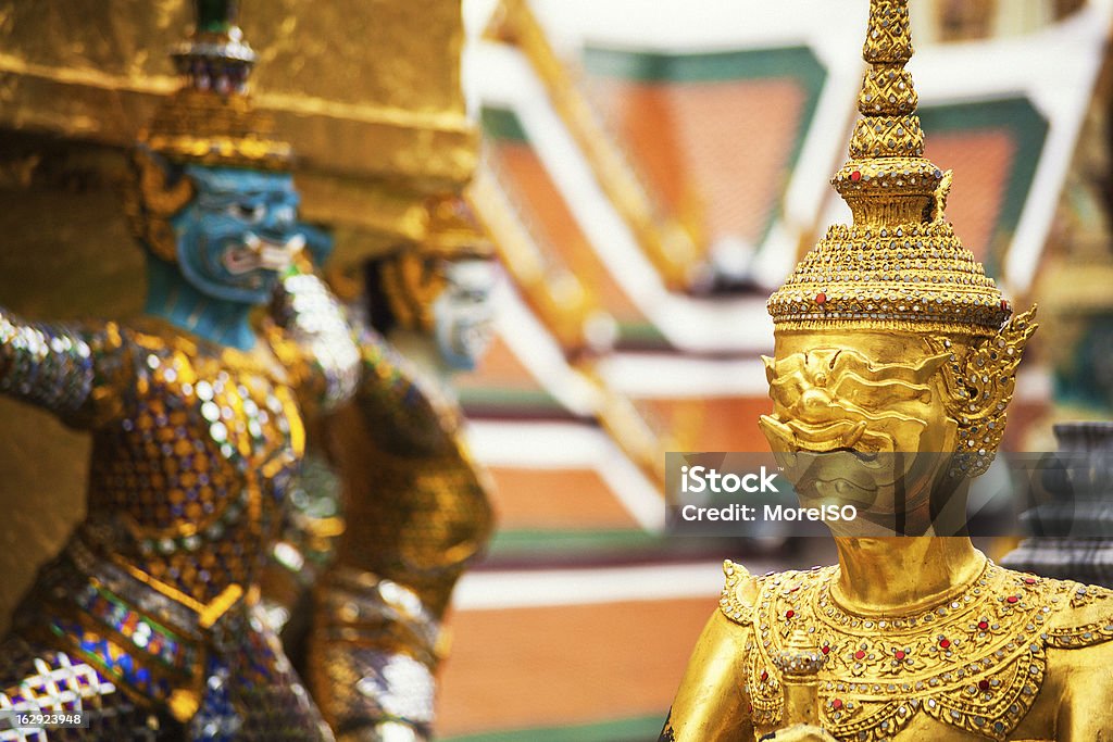 Bangkok, Grand Palace, die grünen Demon Guard - Lizenzfrei Asien Stock-Foto