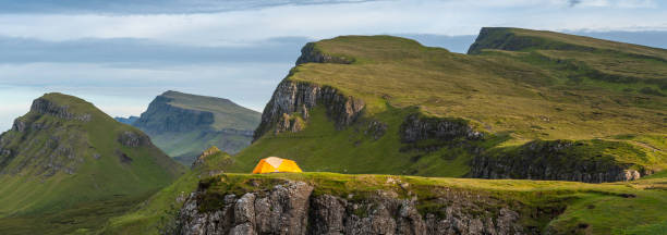istock Yellow dome tent in dramatic mountain wilderness Highlands Scotland 162924007