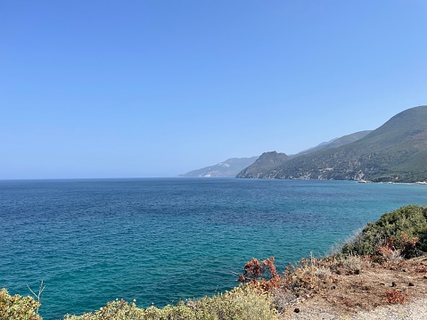The beautiful coast of Corsica
