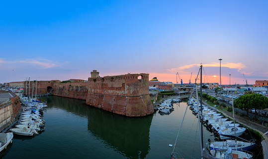 Livorno, Fortezza vecchia, old fort canal harbour