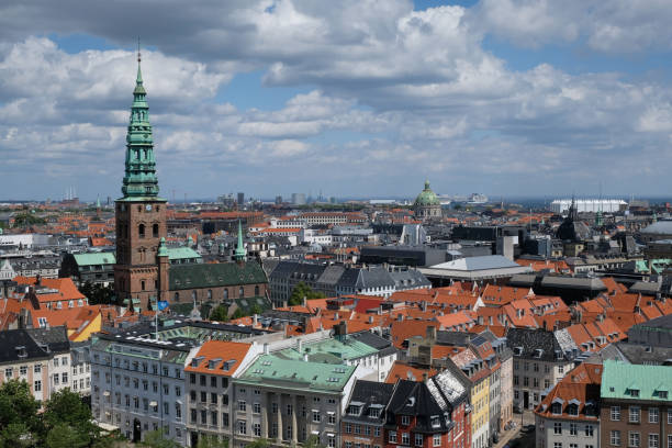 istock Copenhagen city Denmark aerial view 1629290093