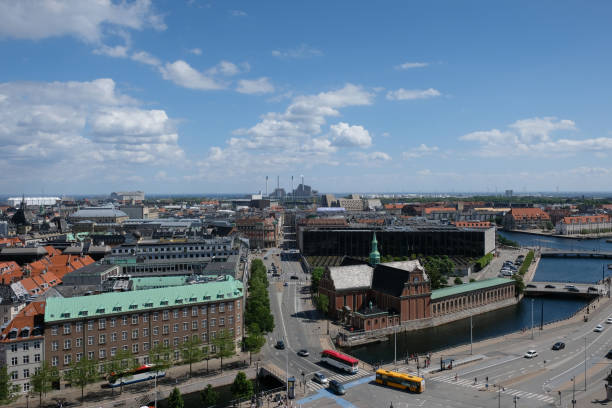 istock Copenhagen city Denmark aerial view 1629294364