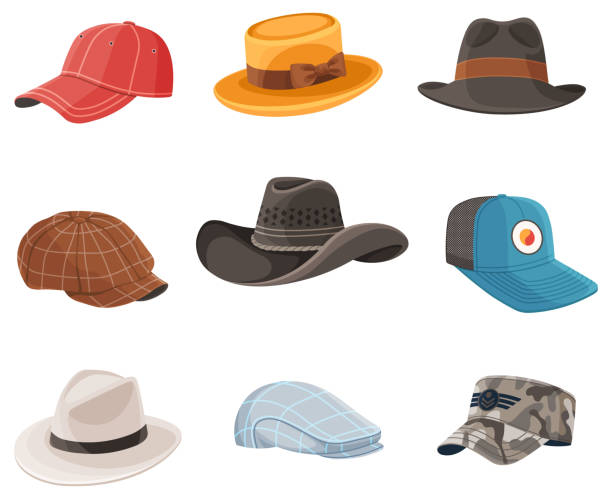 istock Summer hats. A beach hat, canvas painted with sebreezes and sandy feet A summer hat, shield elegantly woven against 1629297008