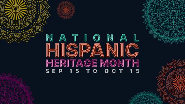 National Hispanic Heritage Month Sep 15 to Oct 15 on Animated background for national hispanic heritage month (National Hispanic Heritage Month).