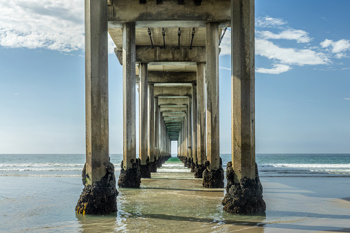 Scripps pier in La Jolla, San Diego, California