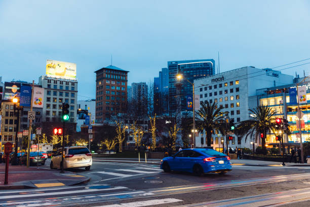 nocne życie san francisco city - corporate business business local landmark old zdjęcia i obrazy z banku zdjęć