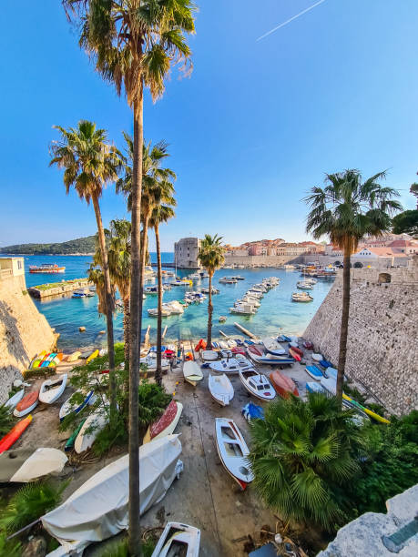 Dubrovnik bay in Croatia.