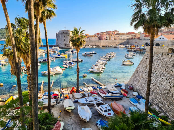 Dubrovnik bay in Croatia.