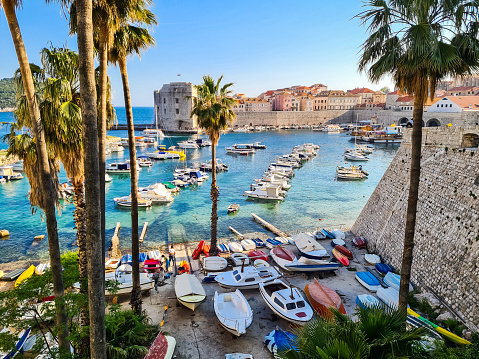 Dubrovnik bay in Croatia.