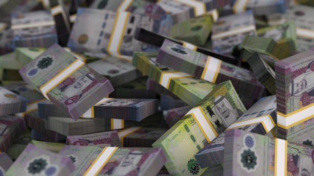 istock Saudi riyal / Saudi Currency bundled Money 1629383036