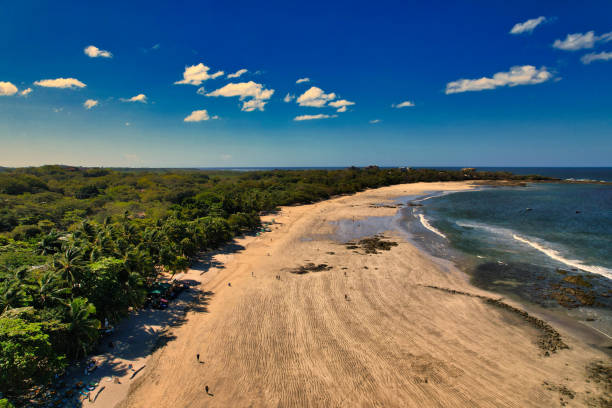 istock Tropical beach drone footage. Stunning aerial view 1629395297