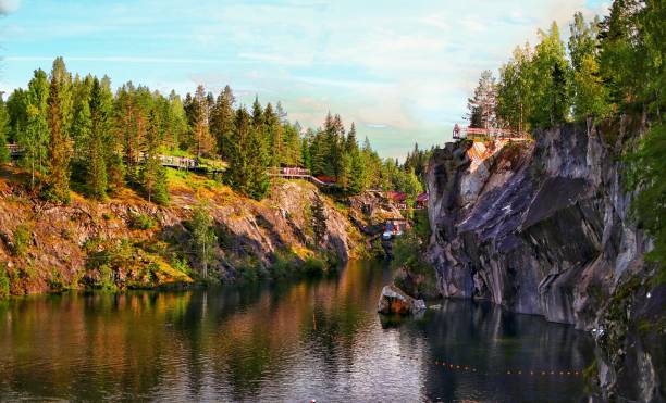 istock Canyon of the Ruskeala park 1629395487