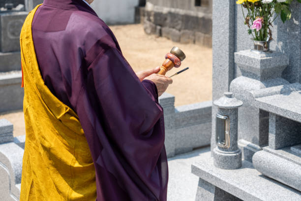 istock A monk praying in front of the tomb 1629456046