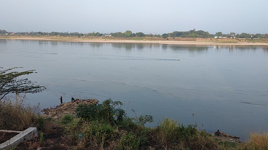 View of Mekong River in Vientiane, Lao PDR