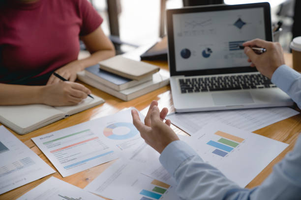 istock Startup business team discussing in strategy work process at modern office. 1629460425