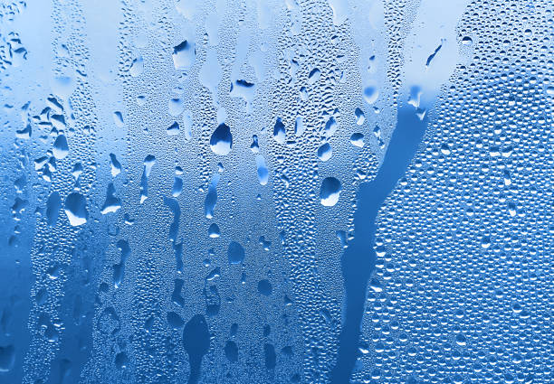 istock Natural water drops on glass, close-up 1629474937