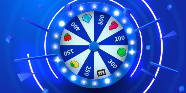 illustrations, cliparts, dessins animés et icônes de roue de la chance ou de la fortune. roue de jeu colorée. casino en ligne. casino sur internet. - wheel of fortune luck neon light number