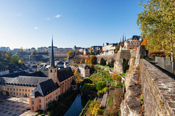 istock Luxembourg old town (Ville Basse) view from balcony in autumn. 1629507927