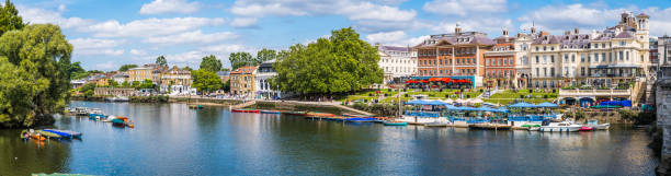 istock Richmond upon Thames busy riverside waterfront boats pub restaurants panorama 1629529897