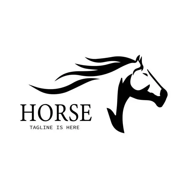 Vector illustration of Fast Horse logo Design Vector, Creative design, Template, illustration