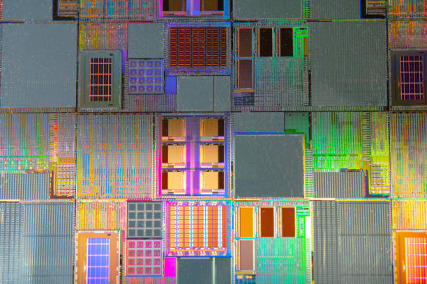 istock Silicon wafer for manufacturing semiconductor of integrated circuit. 1629549033