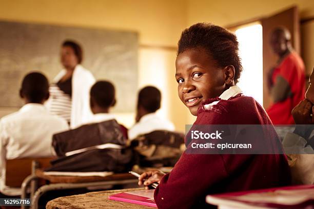 Portrait Of Happy Young South African Girl In Classroom Stock Photo - Download Image Now