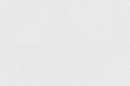 Perforated or one way vision window film, closeup detail to white plastic foil with small holes - seamless tileable texture image width 20cm