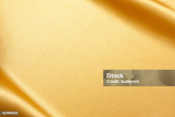 Gold Satin Background Textured Stock Photo - Download Image Now - Gold Colored, Textured, Textured Effect