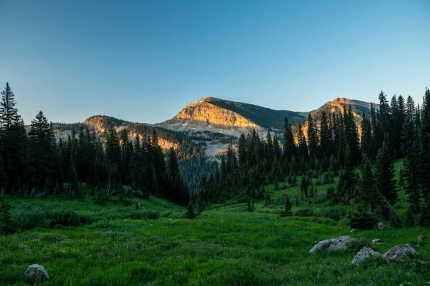 istock Rendezvous Mountain Rises Over Green Meadow 1629590484