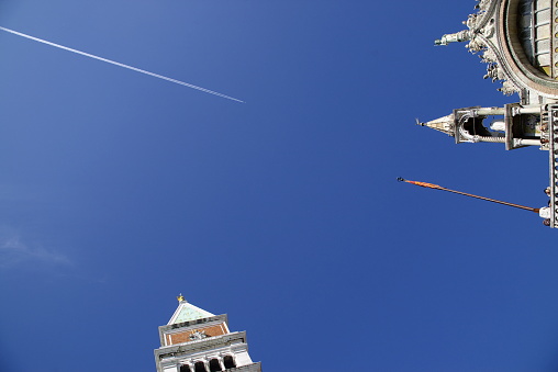 detail of the sky above Piazza San Marco in Venice