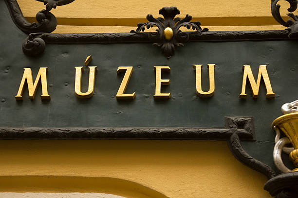 istock Muzeum sign in Slovakia 162959658