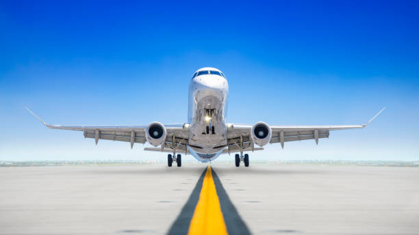 take off take off of an modern airplane fuselage stock pictures, royalty-free photos & images