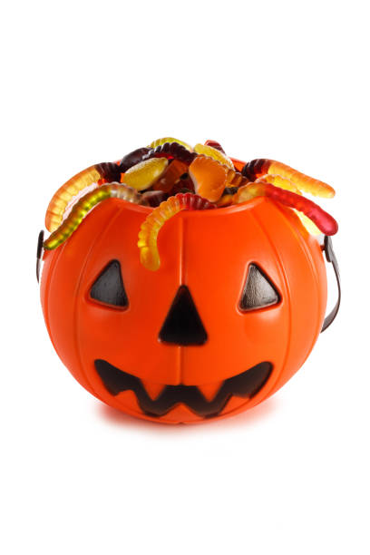 istock Halloween Jack o Lantern candy collector 1629601832