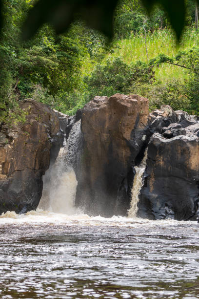 Waterfall in mountain  of Panama