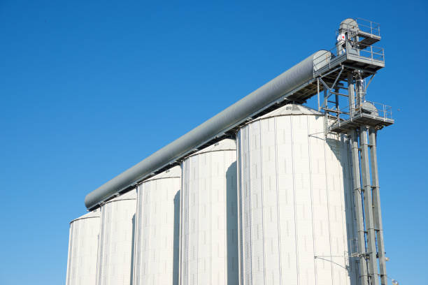 istock Metal tanks in a farm 1629625048
