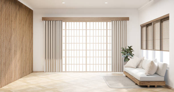 istock Modern style and armchair sofa and decoration japanese. 1629631034