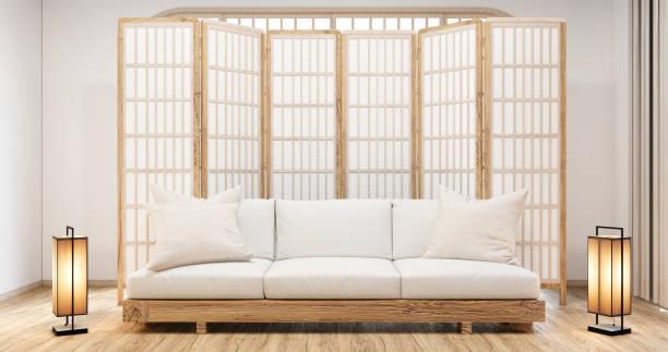 istock Modern style and armchair sofa and decoration japanese. 1629631069