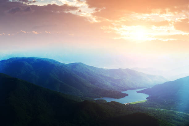 Beautiful view of the mountain range