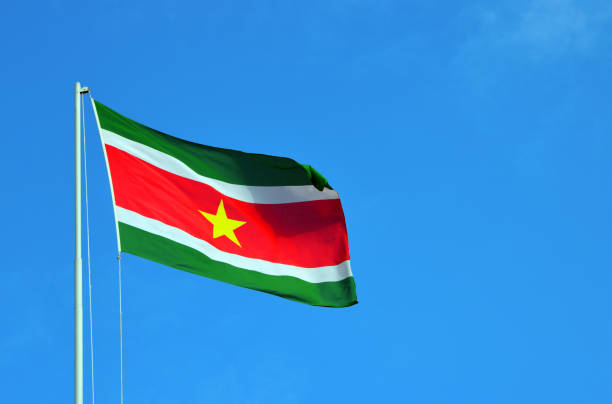 istock Flag of Suriname in the wind (actual photo, not CGI) 1629631699