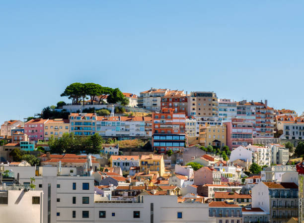 istock Aerial view over downtown Lisbon, Portugal. 1629632036
