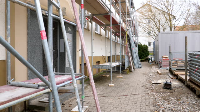 Construction site - scaffolding