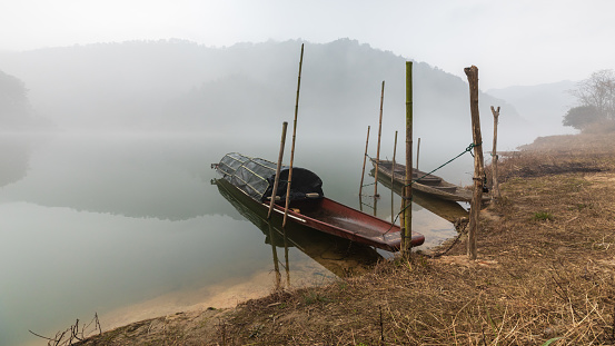 Foggy weather in the morning