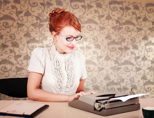 Vintage blogger at home