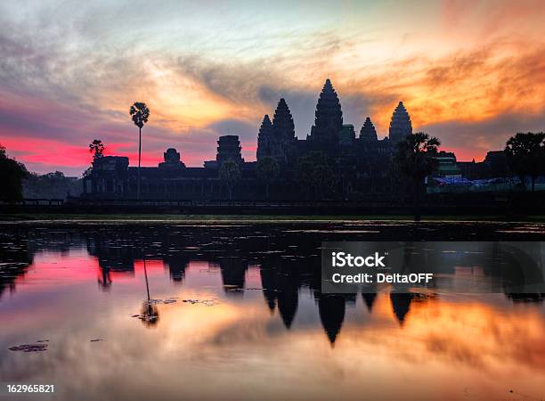 Sunrise At Angkor Wat Temple Stock Photo - Download Image Now - Ancient, Angkor, Architecture