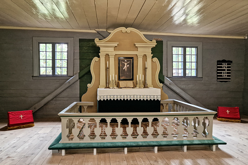 Altar of Turaida lutheran church, Latvia.