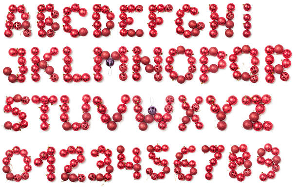 istock Alphabet of Christmas balls 162966082