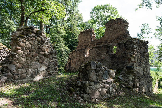 istock Medieval castle ruins in Skujene, Latvia. 1629661402