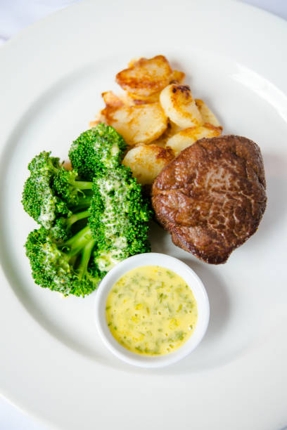 istock Filet with broccoli and potatoes 1629680745