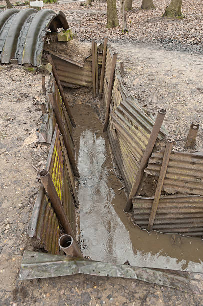 istock WW1 Trenches, Sanctuary Wood, Ypres, Belgium 162970314